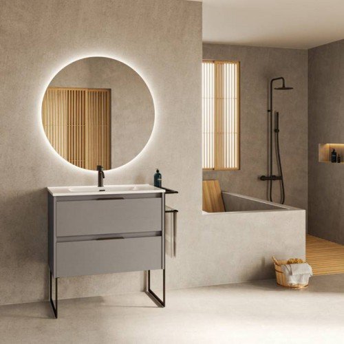 Mueble de baño de diseño fumé arenado Keiko Amizuva